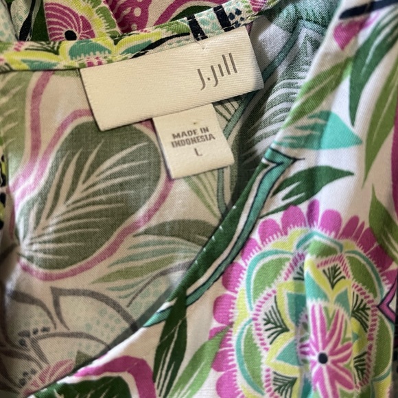 J. Jill Floral Mixed Pattern Sleeveless Dress - Picture 5 of 6